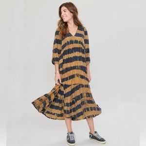 Pink chicken Mommy and Me silk dress